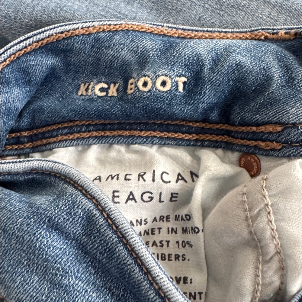 American Eagle Next Level Low Rise Kick Boot size 0 - Picture 6 of 9